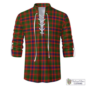 Kinninmont Tartan Men's Scottish Traditional Jacobite Ghillie Kilt Shirt