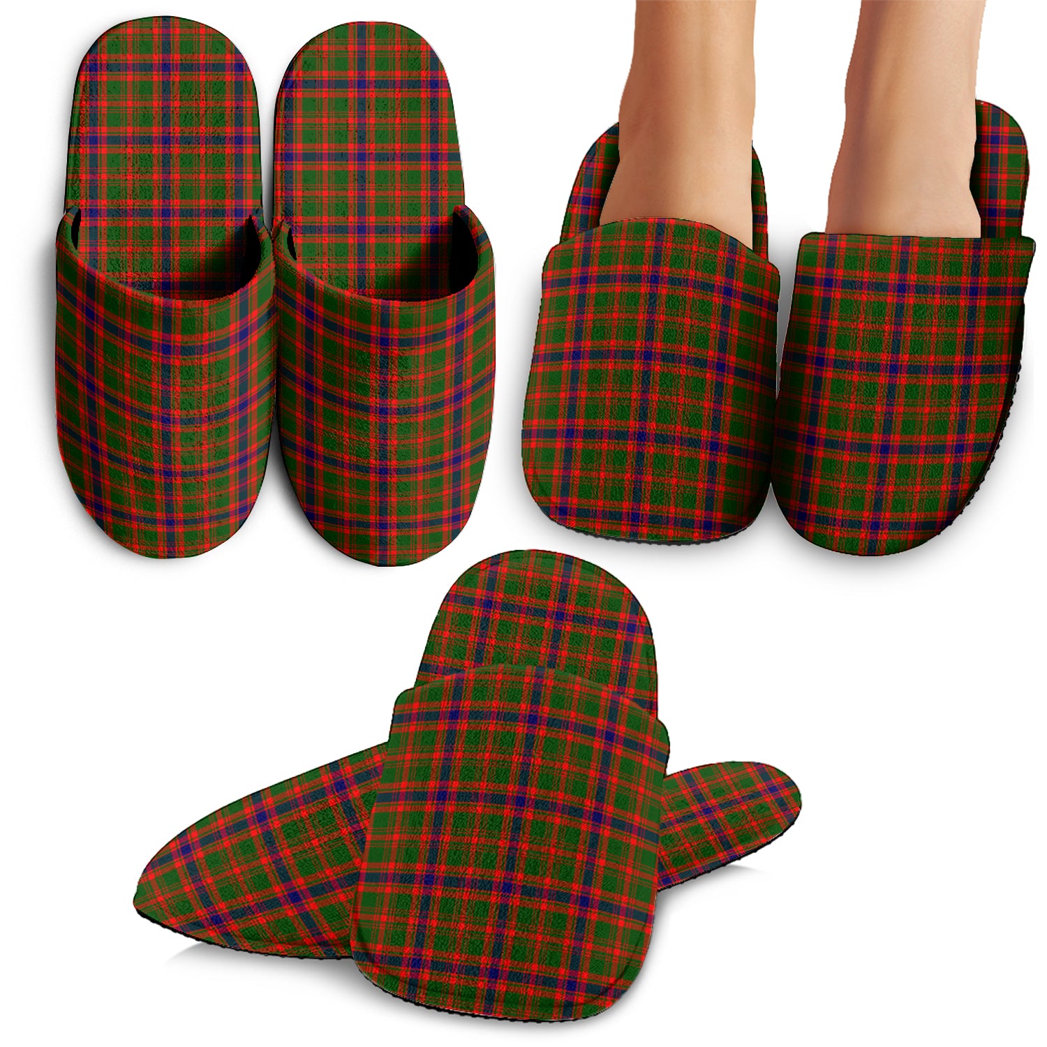 Kinninmont Tartan Home Slippers - Tartanvibesclothing