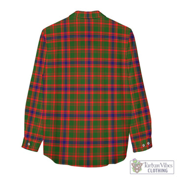 Kinninmont Tartan Women's Casual Shirt with Family Crest