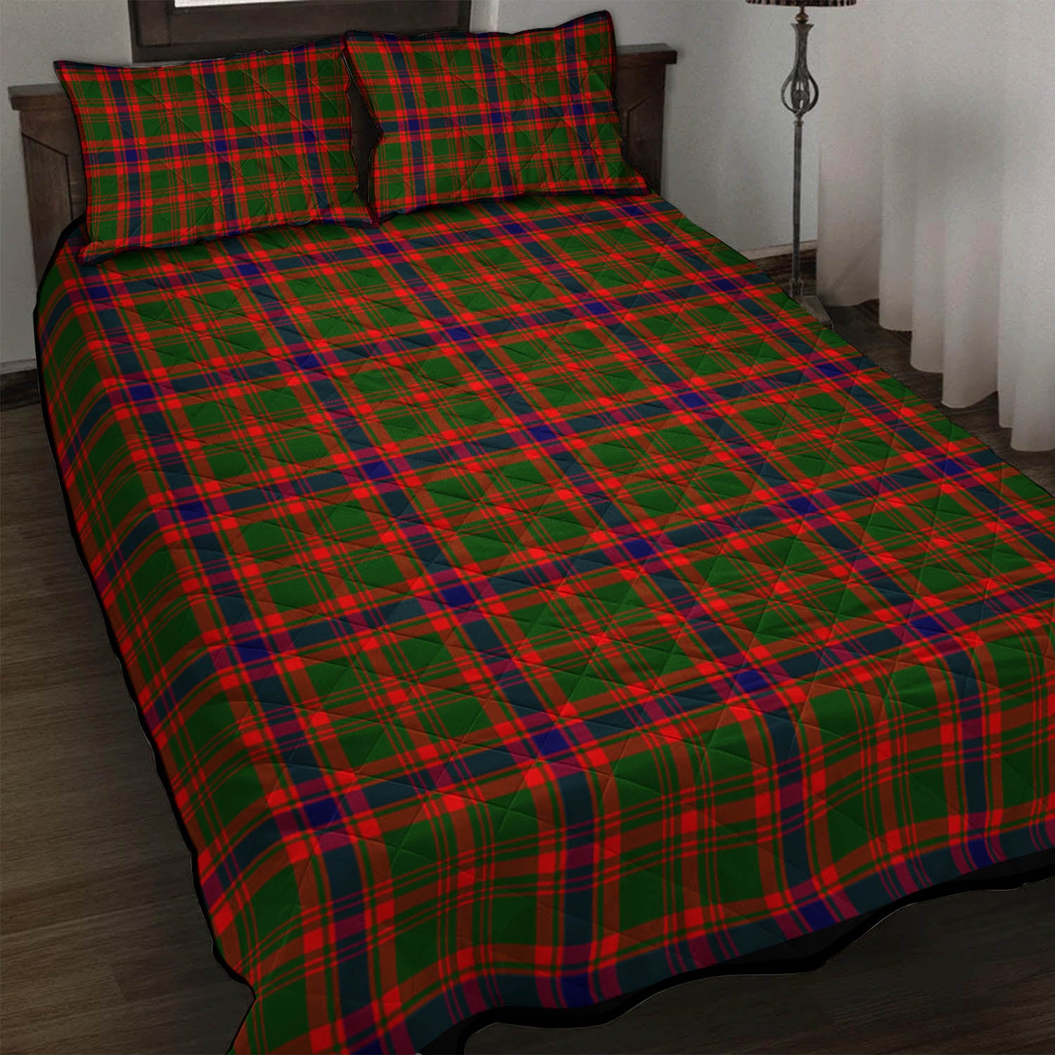 Kinninmont Tartan Quilt Bed Set - Tartanvibesclothing