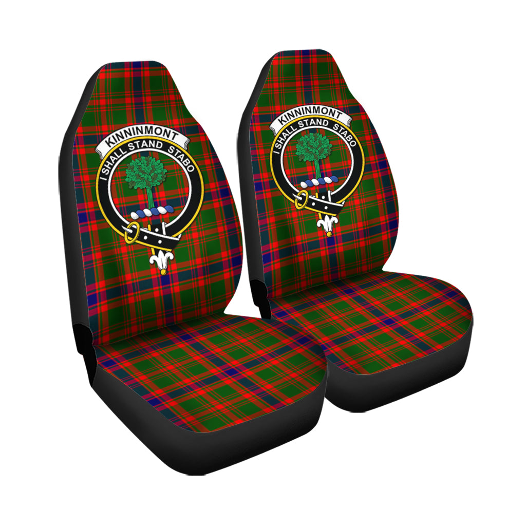 Kinninmont Tartan Car Seat Cover with Family Crest - Tartanvibesclothing