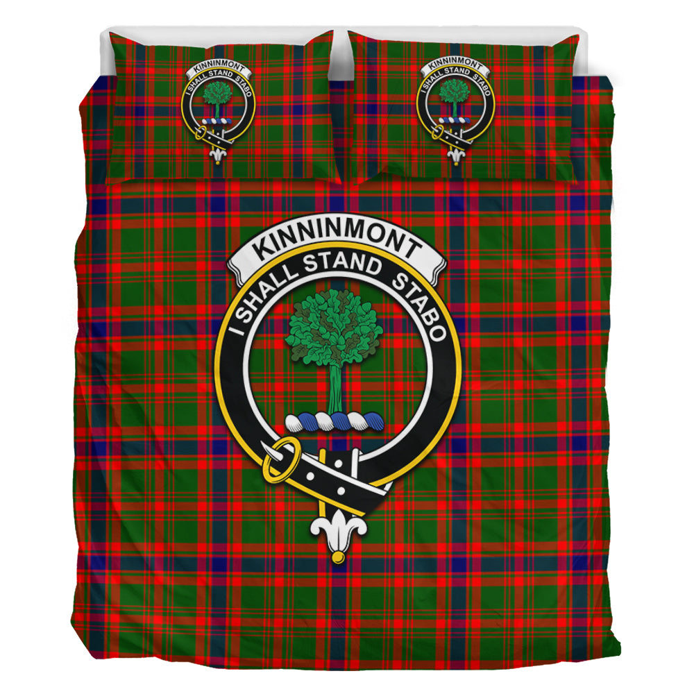 Kinninmont Tartan Bedding Set with Family Crest - Tartan Vibes Clothing