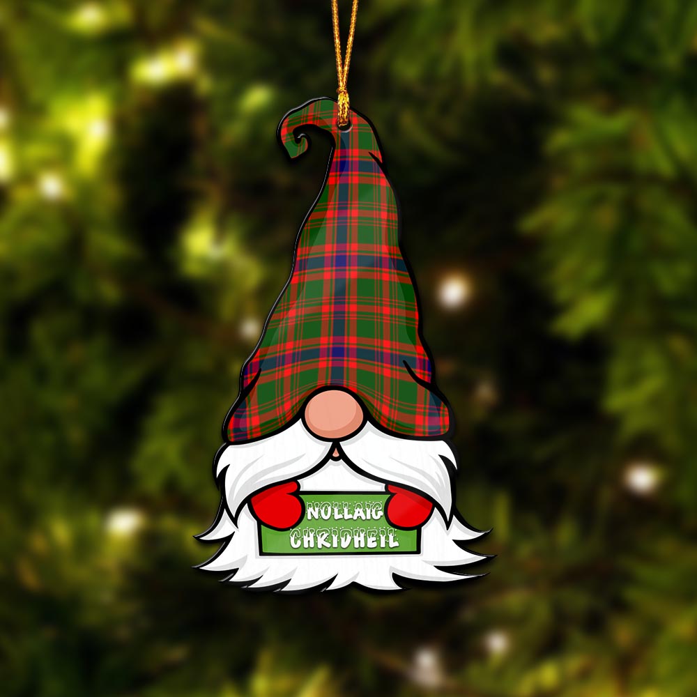 Kinninmont Gnome Christmas Ornament with His Tartan Christmas Hat - Tartanvibesclothing