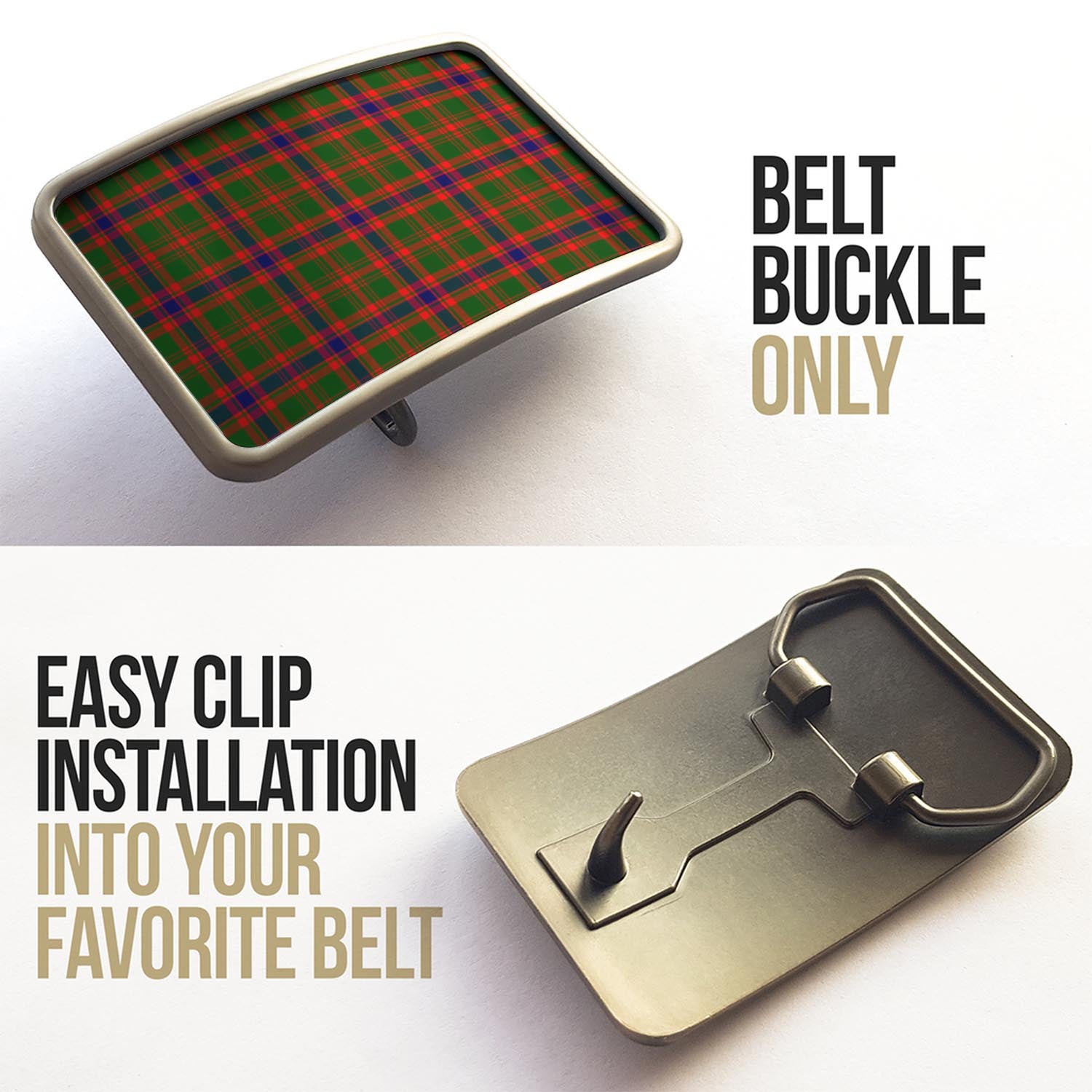 Kinninmont Tartan Belt Buckles - Tartanvibesclothing