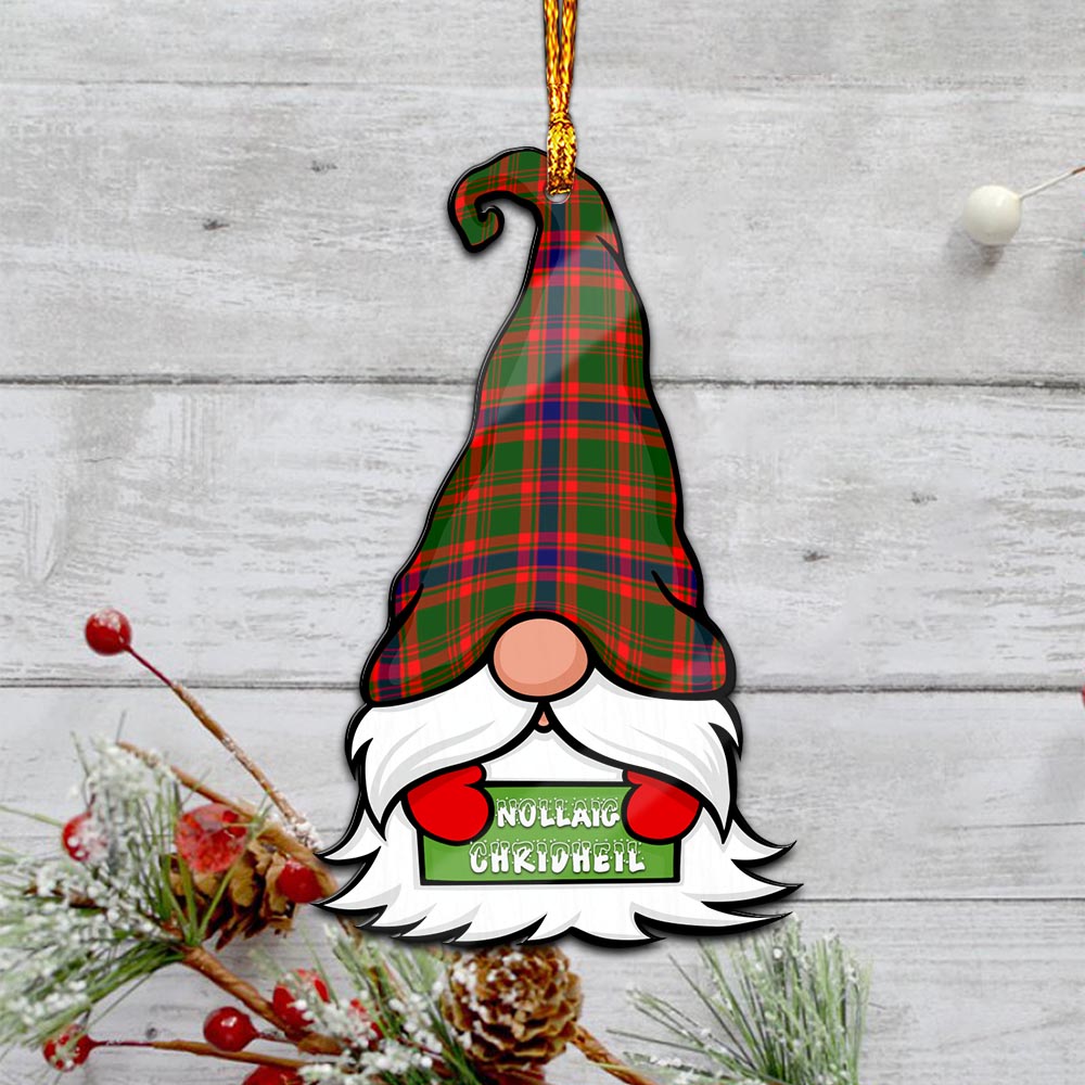 Kinninmont Gnome Christmas Ornament with His Tartan Christmas Hat - Tartanvibesclothing