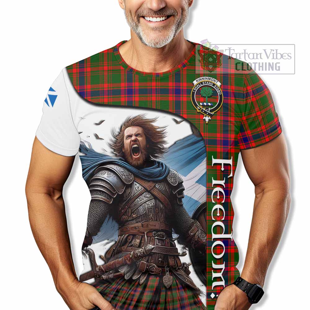 Kinninmont Crest Tartan T-Shirt Inspired by the Freedom of Scottish Warrior