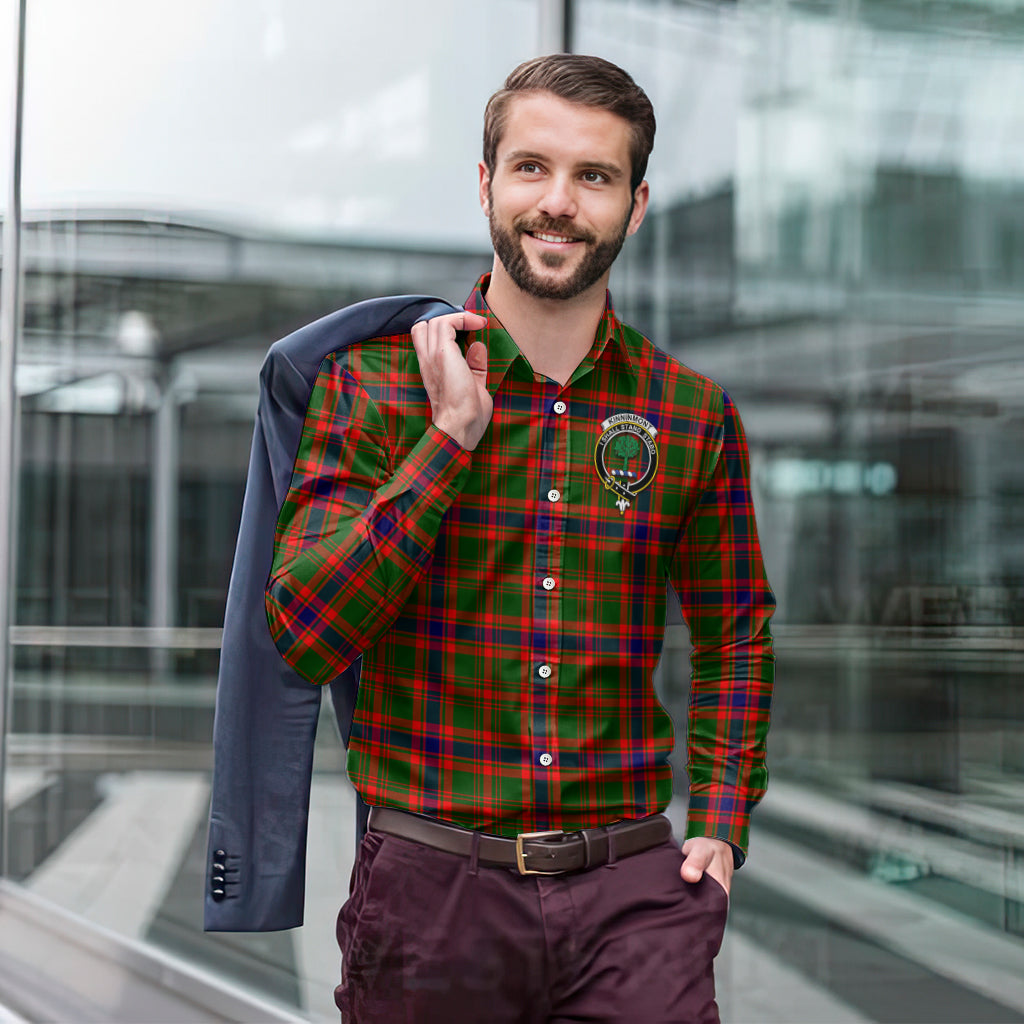 kinninmont-tartan-long-sleeve-button-up-shirt-with-family-crest