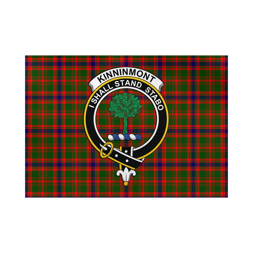 Kinninmont Tartan Flag with Family Crest - Tartan Vibes Clothing