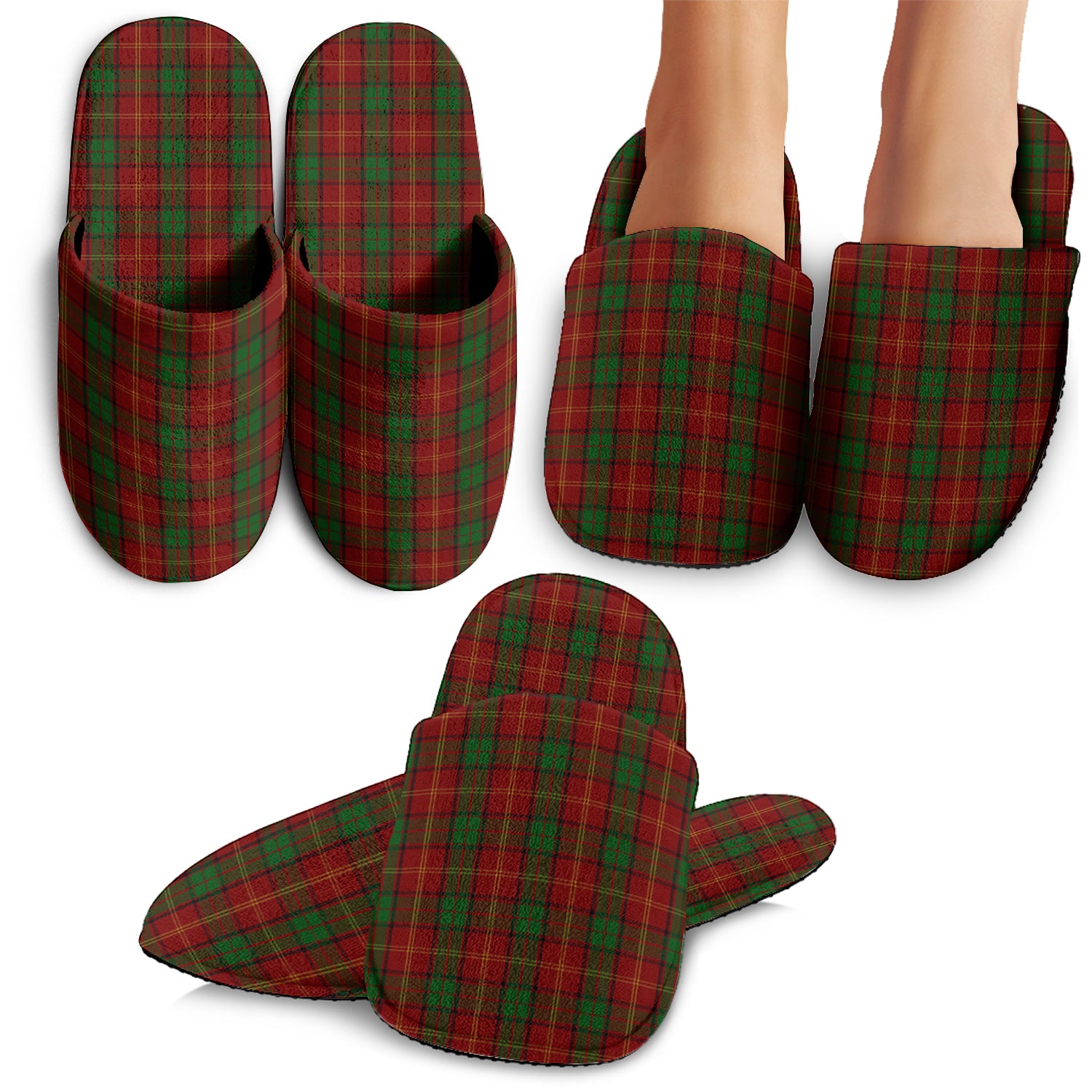 Kirk Tartan Home Slippers - Tartanvibesclothing