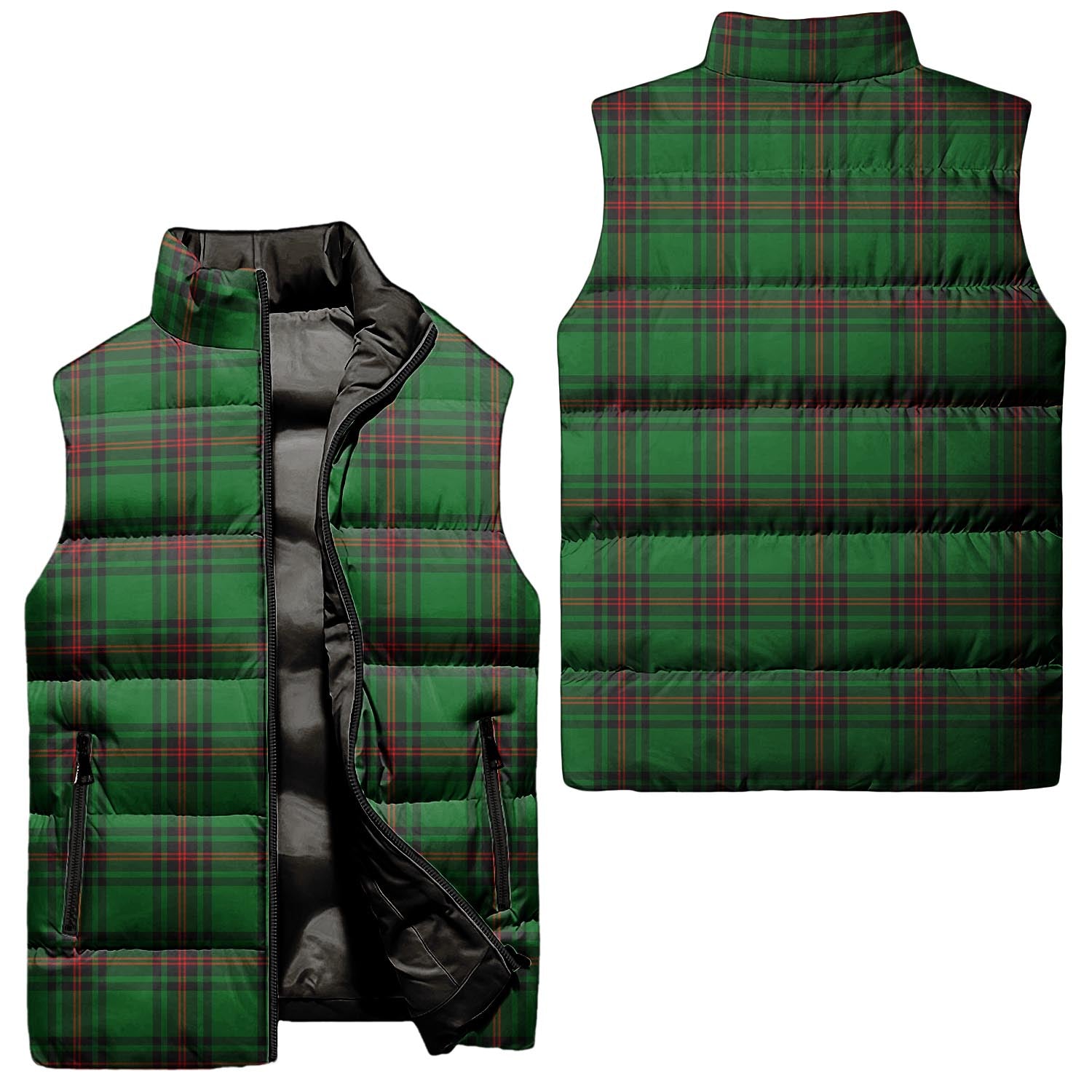 Kirkaldy Tartan Sleeveless Puffer Jacket Unisex - Tartanvibesclothing