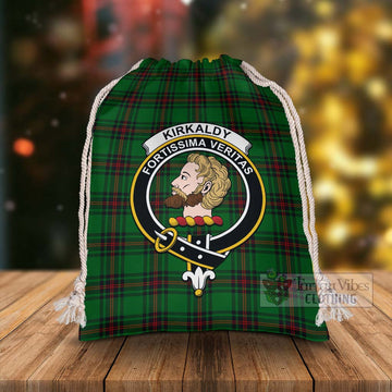 Kirkaldy Tartan Christmas Santa's Bag with Family Crest