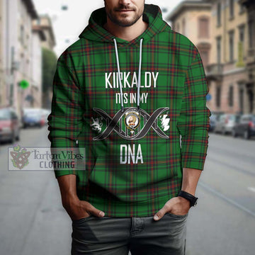 Kirkaldy Tartan Hoodie with Family Crest DNA In Me Style