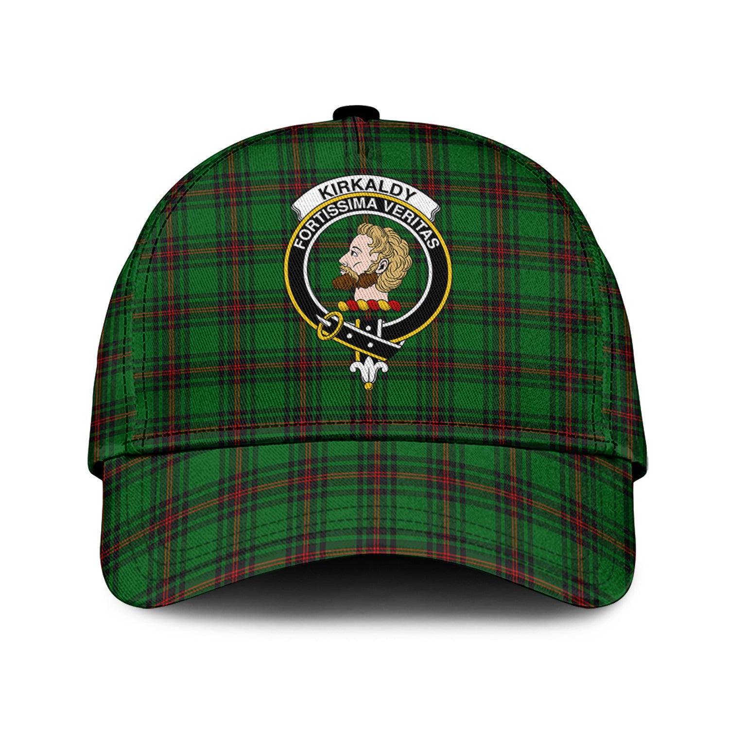 kirkaldy-tartan-classic-cap-with-family-crest