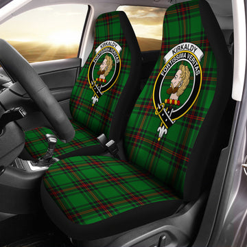 Kirkaldy Tartan Car Seat Cover with Family Crest