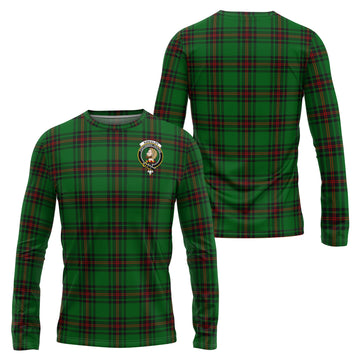 Kirkaldy Tartan Long Sleeve T-Shirt with Family Crest