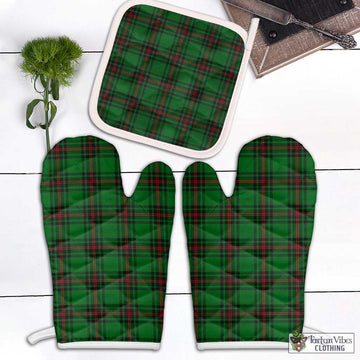 Kirkaldy Tartan Combo Oven Mitt & Pot-Holder White - Tartan Vibes Clothing