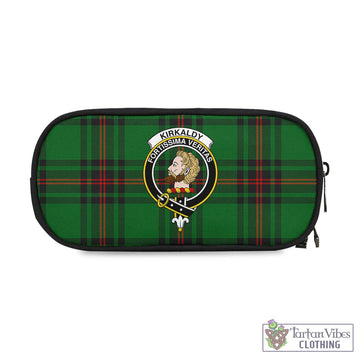 Kirkaldy Tartan Pen and Pencil Case with Family Crest