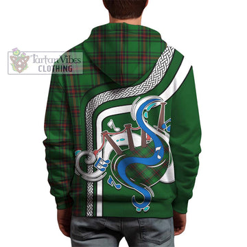 Kirkaldy Tartan Hoodie with Epic Bagpipe Style