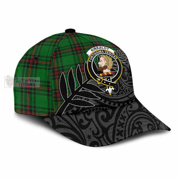 Kirkaldy Tartan Classic Cap with New Zealand Silver Fern Half Style