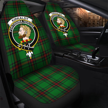 Kirkaldy Tartan Car Seat Cover with Family Crest