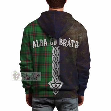 Kirkaldy Tartan Family Crest Hoodie Alba Gu Brath Be Brave Lion Ancient Style - Tartan Vibes Clothing