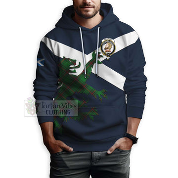 Kirkaldy Tartan Lion Rampant Hoodie Proudly Display Your Heritage with Alba Gu Brath and Clan Name