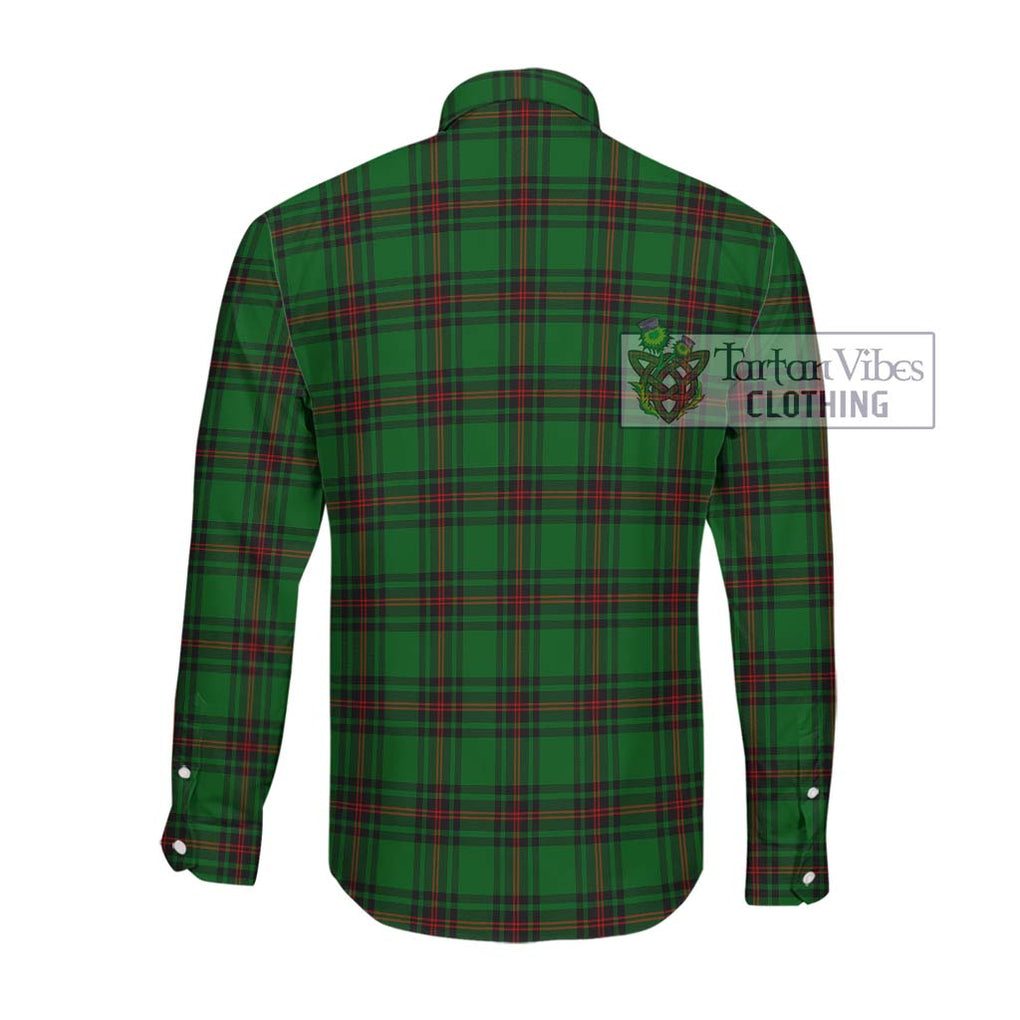 Kirkaldy Tartan Long Sleeve Button Shirt with Family Crest DNA In Me Style - Tartanvibesclothing Shop