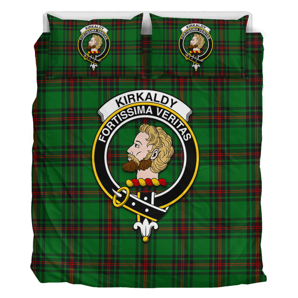 Kirkaldy Tartan Bedding Set with Family Crest - Tartan Vibes Clothing