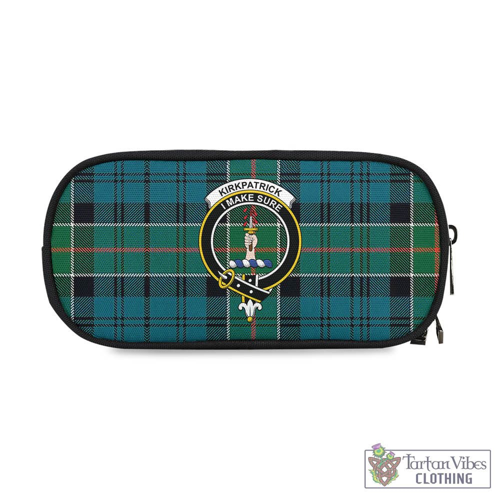 Tartan Vibes Clothing Kirkpatrick Tartan Pen and Pencil Case with Family Crest