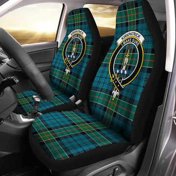 Kirkpatrick Tartan Car Seat Cover with Family Crest