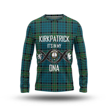 Kirkpatrick Tartan Long Sleeve T-Shirt with Family Crest DNA In Me Style