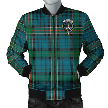 Kirkpatrick Tartan Bomber Jacket with Family Crest