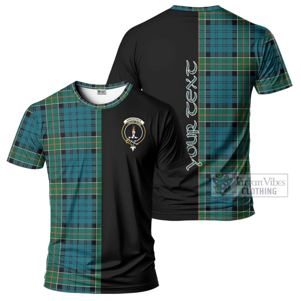 Kirkpatrick Tartan T-Shirt with Family Crest and Half Of Me Style Kid's Shirt - Tartanvibesclothing Shop