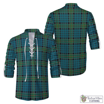 Kirkpatrick Tartan Men's Scottish Traditional Jacobite Ghillie Kilt Shirt