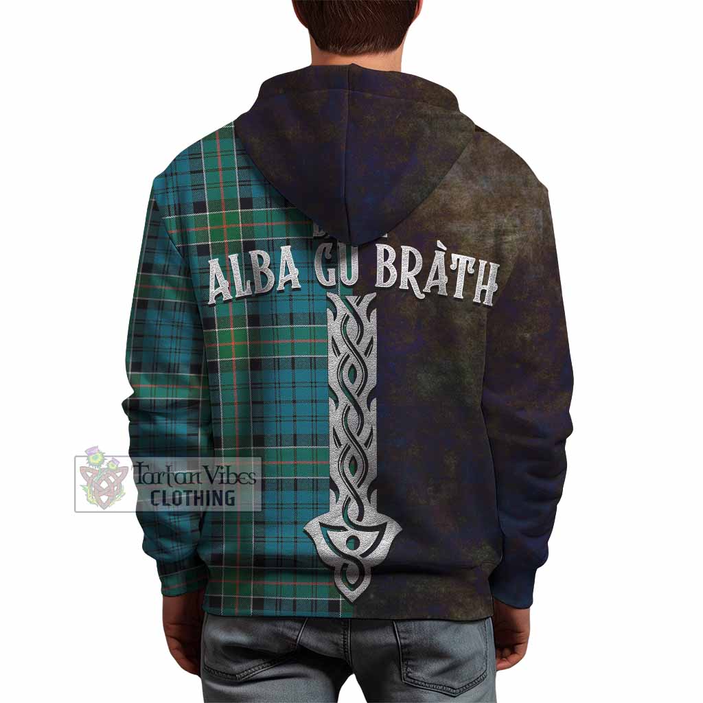 Kirkpatrick Tartan Family Crest Hoodie Alba Gu Brath Be Brave Lion Ancient Style - Tartan Vibes Clothing