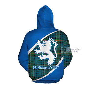 Kirkpatrick Family Crest Tartan Cotton Hoodie Celebrate Saint Andrew's Day in Style