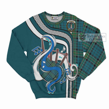 Kirkpatrick Tartan Sweatshirt with Epic Bagpipe Style