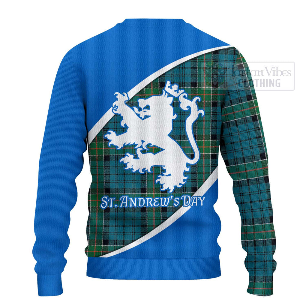 Tartan Vibes Clothing Kirkpatrick Family Crest Tartan Knitted Sweater Celebrate Saint Andrew's Day in Style