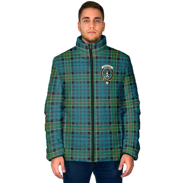 Kirkpatrick Tartan Padded Jacket with Family Crest