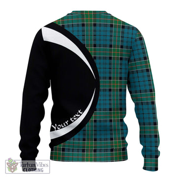 Kirkpatrick Tartan Ugly Sweater with Family Crest Circle Style