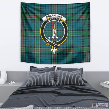 Kirkpatrick Tartan Tapestry Wall Hanging and Home Decor for Room with Family Crest