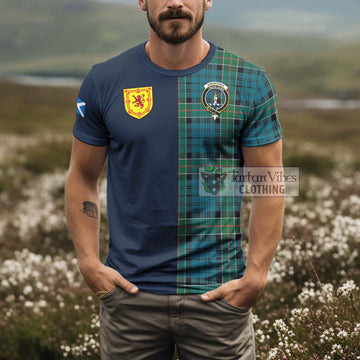 Kirkpatrick Tartan T-Shirt Alba with Scottish Lion Royal Arm Half Style