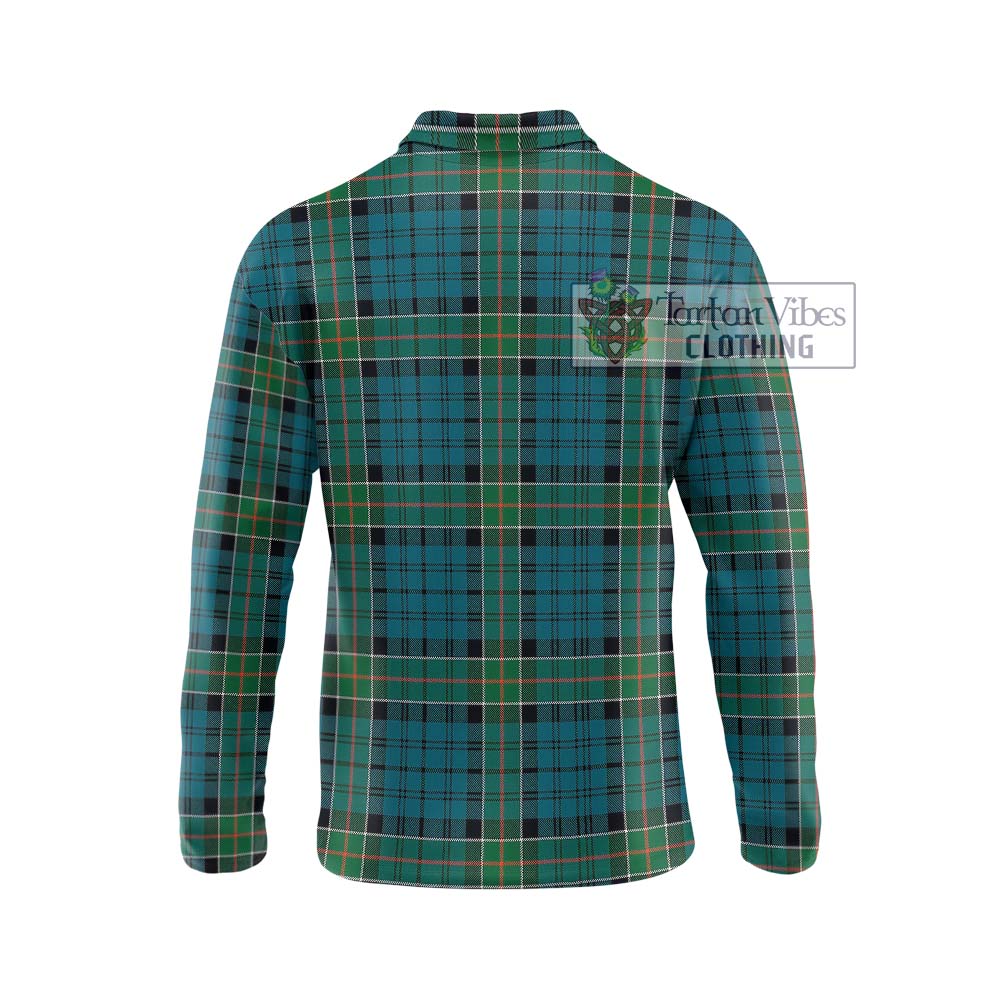 Kirkpatrick Tartan Long Sleeve Polo Shirt with Family Crest DNA In Me Style - Tartanvibesclothing Shop