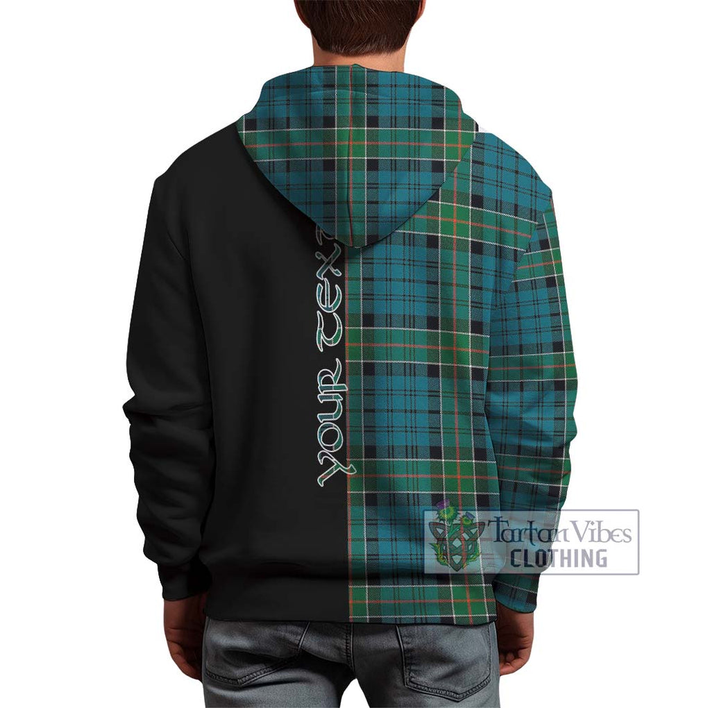 Kirkpatrick Tartan Hoodie with Family Crest and Half Of Me Style - Tartanvibesclothing Shop