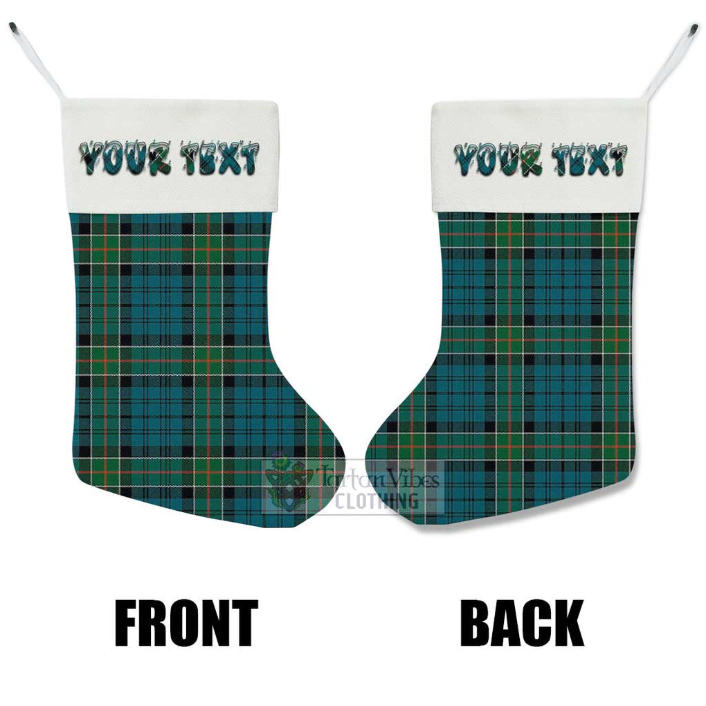 Tartan Vibes Clothing Kirkpatrick Tartan Christmas Stocking with Personalized Text