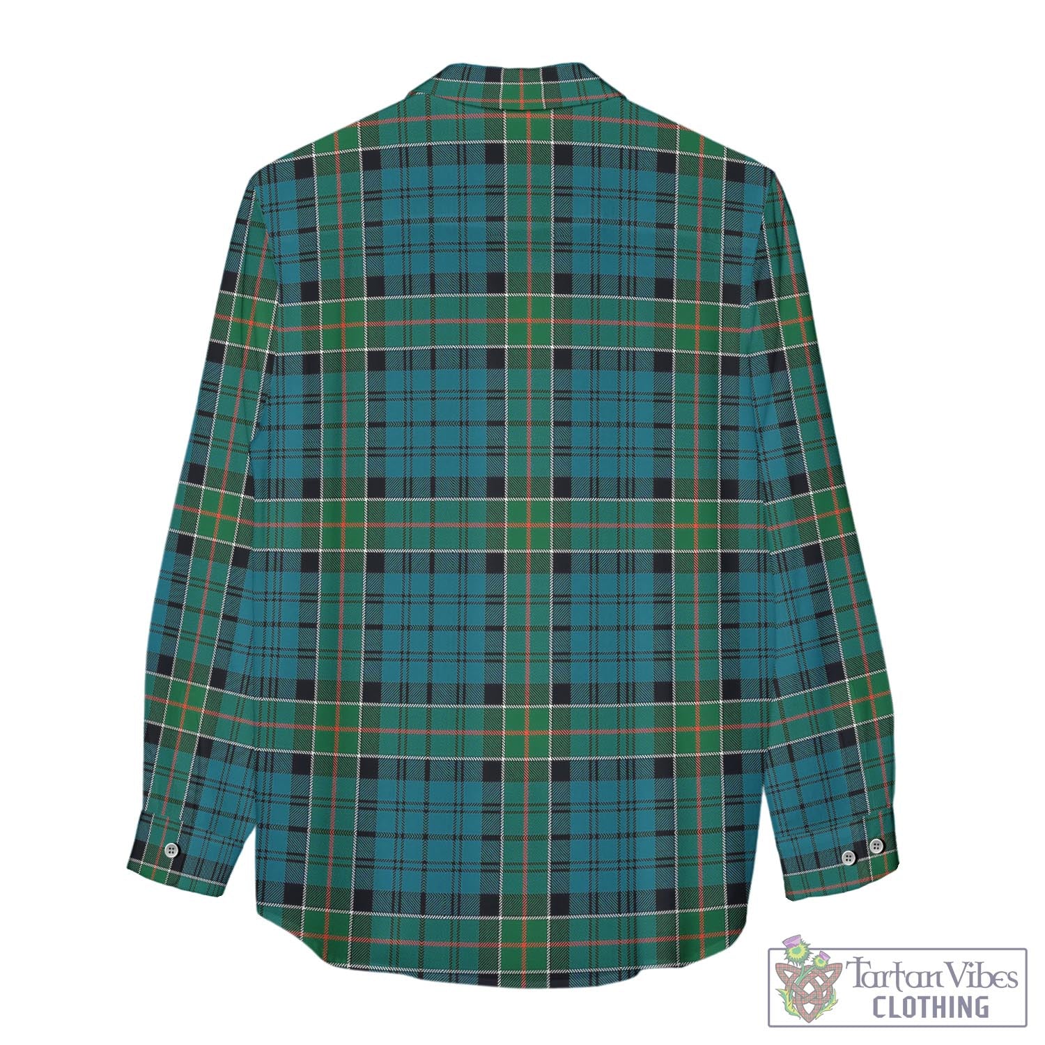 Tartan Vibes Clothing Kirkpatrick Tartan Womens Casual Shirt with Family Crest