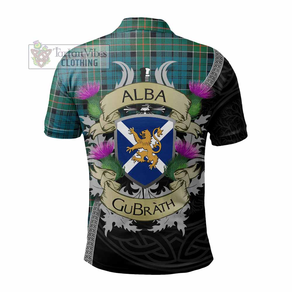 Kirkpatrick Tartan Family Crest Polo Shirt Lion Rampant Royal Thistle Shield Celtic Inspired - Tartan Vibes Clothing
