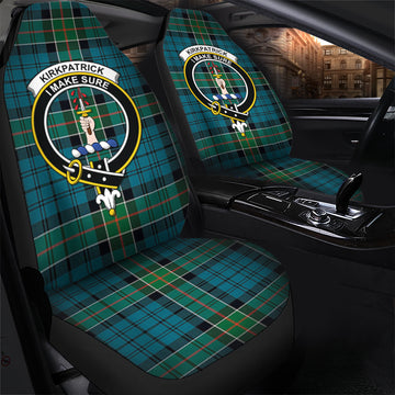 Kirkpatrick Tartan Car Seat Cover with Family Crest