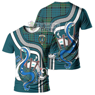 Kirkpatrick Tartan T-Shirt with Epic Bagpipe Style