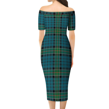 Kirkpatrick Tartan Off Shoulder Lady Dress